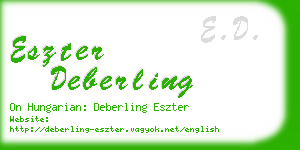 eszter deberling business card